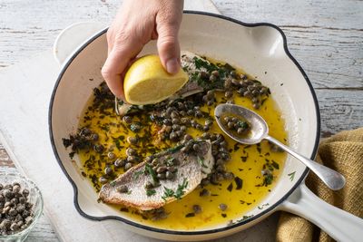 Sydney Fish Market's Barramundi Fillet with Lemon and Capers