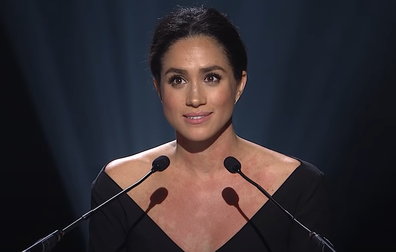 Meghan Markle speaks at the UN in 2015.