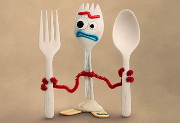 Which character created Forky as a kindergarten craft project in Toy Story 4?
