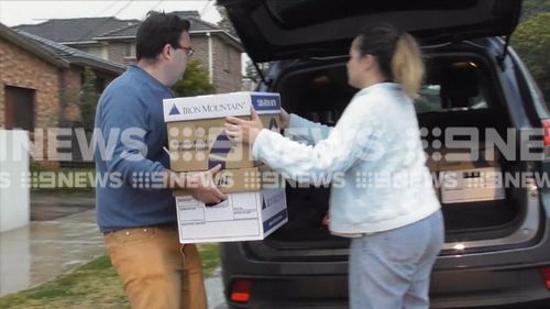 A range of documents and property were seized. Picture: 9NEWS