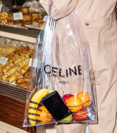 Celine selling clear vinyl $600 plastic bags