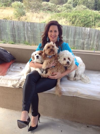 Tanya with fur babies