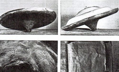 The 'flying saucer' as pictured in 1957. (Image: Dr David Clarke, Sheffield-Hallam University.)