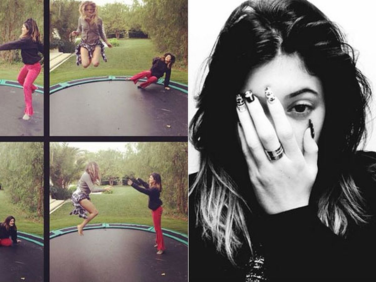 Uh Oh Kylie Jenner In Hospital After Trampoline Brawl With Sister Khloe 9celebrity - trampolin brawl stars