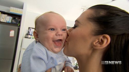 The young mum begins her latest treatment this week. (9NEWS)