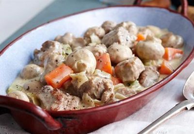 Recipe:&nbsp;<a href="/recipes/iveal/8350461/blanquette-de-veau-creamy-veal-stew" target="_blank">Blanquette de veau</a>&nbsp;(creamy veal stew)