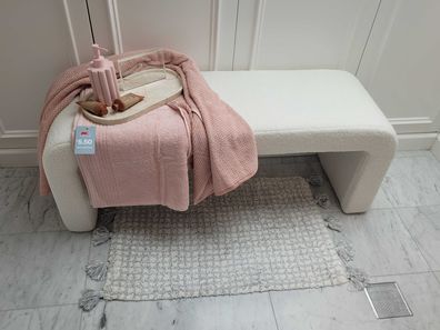 Kmart towels styled in a bathroom