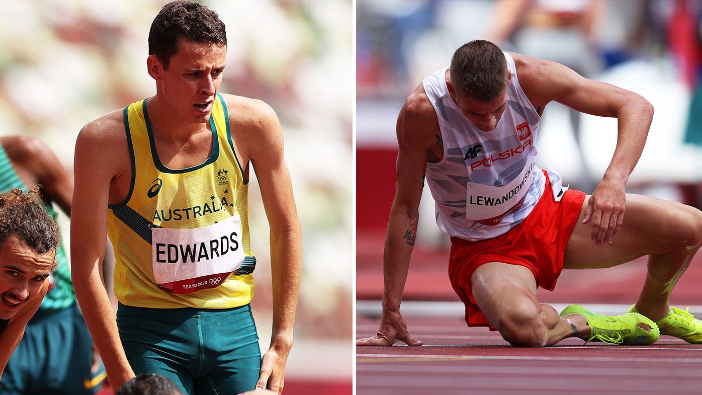 'Absolutely brutal' moment wrecks Aussie Jye Edwards' Olympics in 1500m heat
