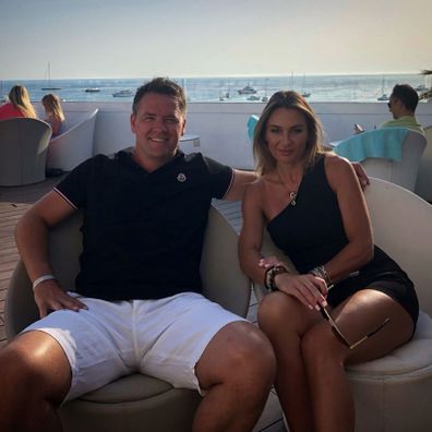 Michael Owen pictured with his wife Louise 