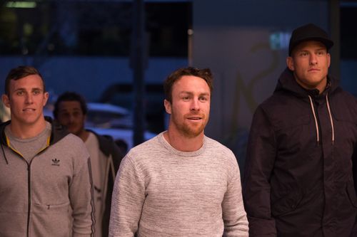 James Maloney arrives at the RLPA meeting. (AAP)