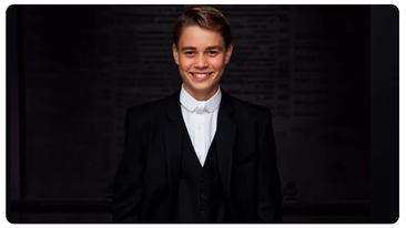 Prince George arrives for his first day at Eton College