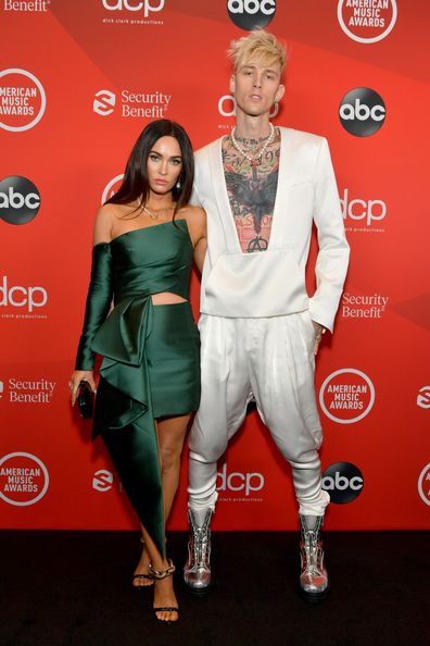 Megan Fox and Machine Gun Kelly attend the 2020 American Music Awards at Microsoft Theater on November 22, 2020 in Los Angeles, California.