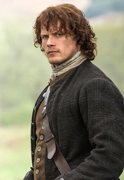 Outlander, Jamie Fraser played by actor Sam Heughan