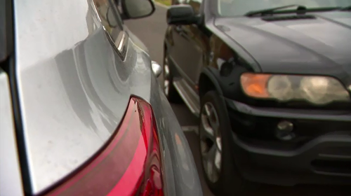 Residents say the street is too narrow to park fully on the road.