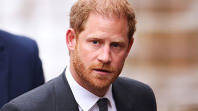 Prince Harry, Duke of Sussex arrives at the Royal Courts of Justice in London, England