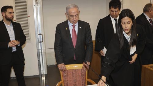 Netanyahu is in the middle of weekslong testimony in an ongoing corruption trial that centres on allegations he exchanged favours with media moguls and wealthy associates.