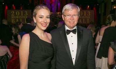 Jessica and Kevin Rudd.