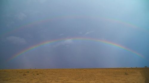 A rainbow over Coonamble, NSW.