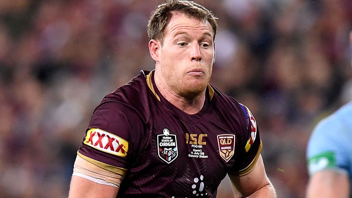 Tim Glasby playing for the Maroons