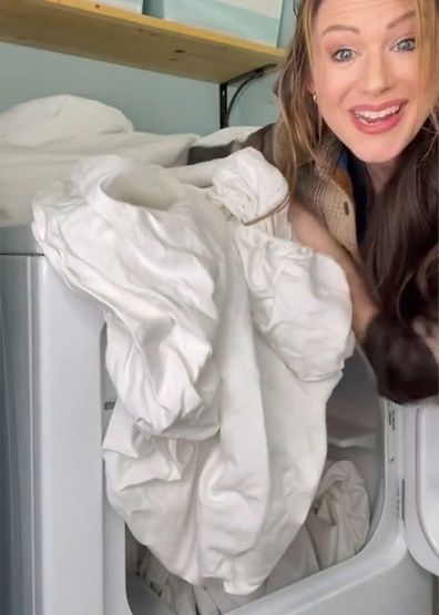 Laundry cleaning hacks TikTok tips dryer