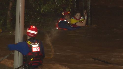 The heavy downpour continues to keep NSW SES crews busy, with hundreds of calls for assistance today.