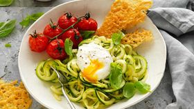 Zoodle and egg salad