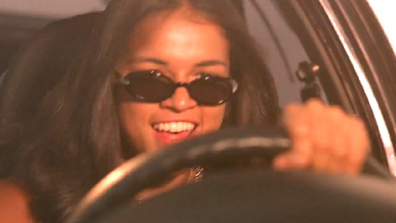 Michelle Rodriguez in the movie Fast and the Furious.