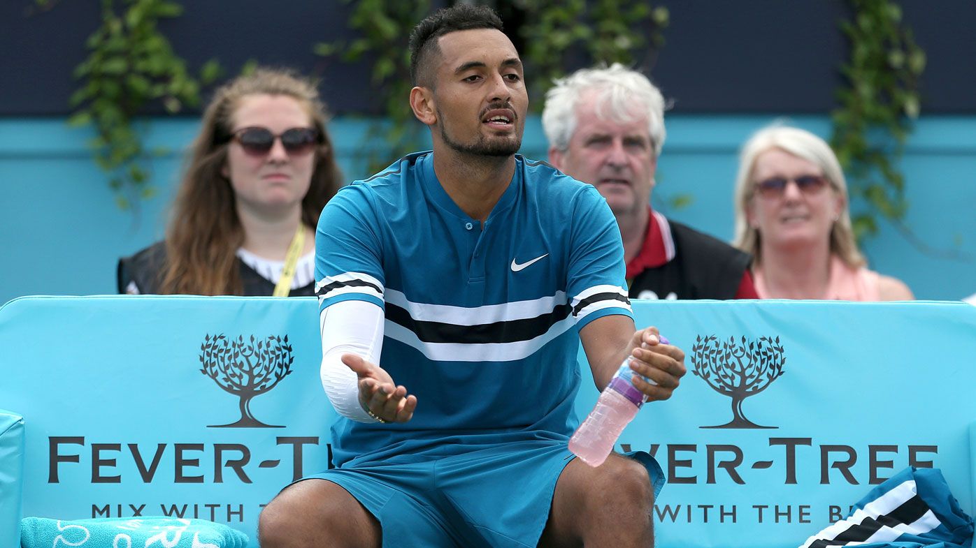 Australia's Nick Kyrgios confident after fighting victory over Andy Murray at Queen's