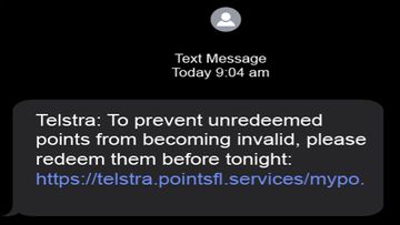 A new loyalty points scam urging customers to use up their benefits is circulating. Telstra Optus Woolworth Coles ScamWatch