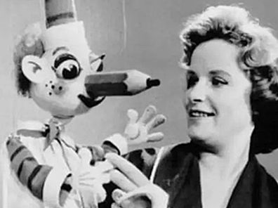 Mr Squiggle and Patricia Lovell (ABC)