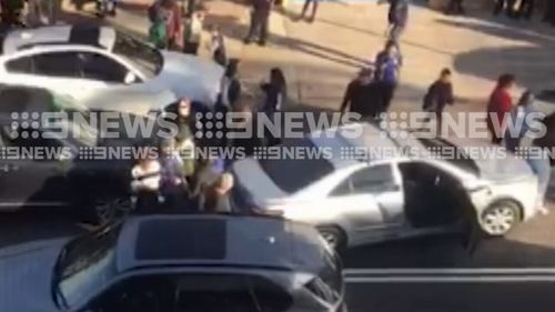 The fight is believed to have been sparked over a car space. (9NEWS)