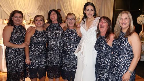 Six women turn up to friend’s wedding in same dress