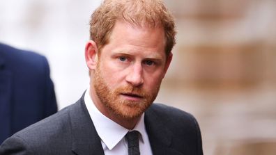 Prince Harry, Duke of Sussex arrives at the Royal Courts of Justice in London, England