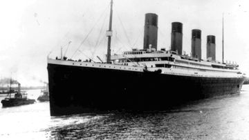 The Titanic leaves Southampton, England on her maiden voyage. 