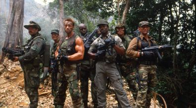 Predator cast - Arnold Schwarzenegger, Carl Weathers, Jesse Ventura