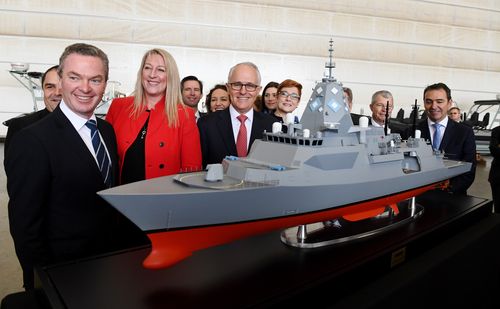 The Federal government has signed a $35-billion ship-building deal which is set to create 15,000 jobs. (AAP)