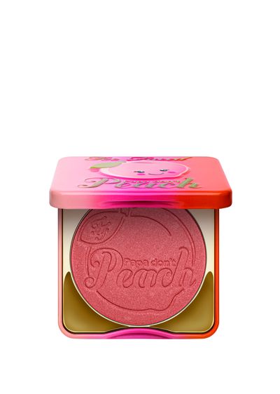 <a href="http://mecca.com.au/too-faced/" target="_blank">Papa Don't Peach Peach-Infused Blush, $44.</a>