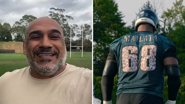 Australian code converts Jordan Mailata and Arryn Siposs to make history at Super  Bowl, NFL