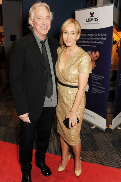 Alan Rickman and J.K. Rowling in 2013.