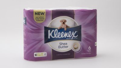 #3 Kleenex Luxury Collection Shea Butter Soft and Gentle, $6.05; 6 pack, no specified ply