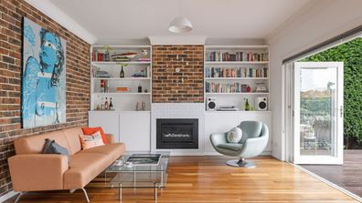 Sydney property auction retro living room