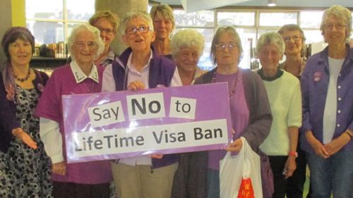 The grandmas have prevoiusly held other anti-detention rallies. (Grandmothers Against Detention Of Refugee Children - Bendigo)