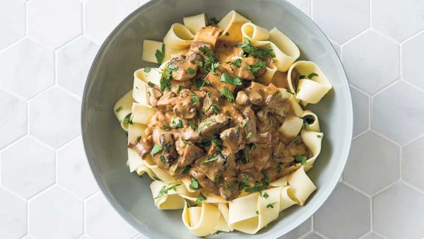 Mushroom stroganoff