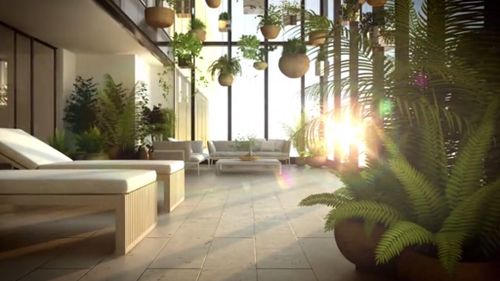 The garden terrace brings the outdoors indoor. (Supplied)