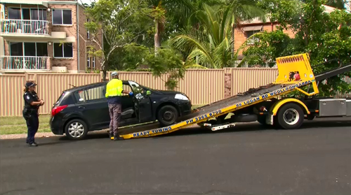 A man who was fatally stabbed overnight's car has been towed for forensic testing by police.