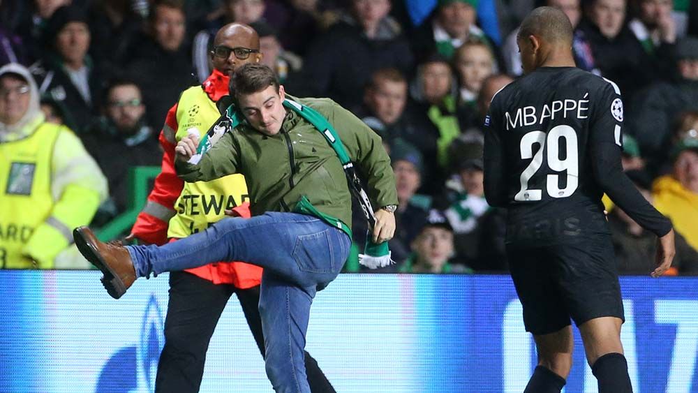 Celtic fan condemned by own club after attempted attack on PSG player