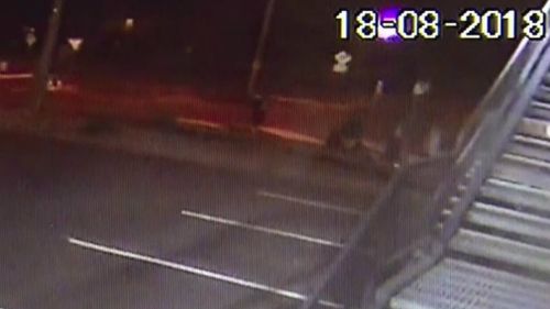 Grainy security video shows Zac attempting to save his father's life.