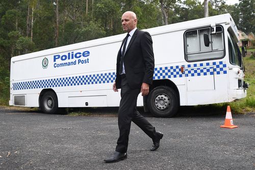 Detective Chief Inspector Gary Jubelin has arrived at Kendall for the search. Picture: AAP