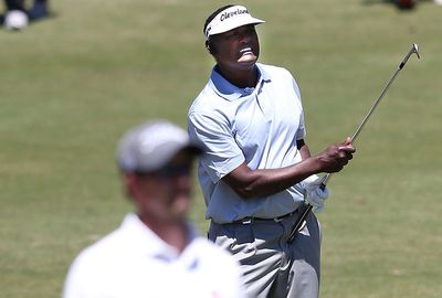 Vijay Singh was expected to be the main danger, but never fired.
