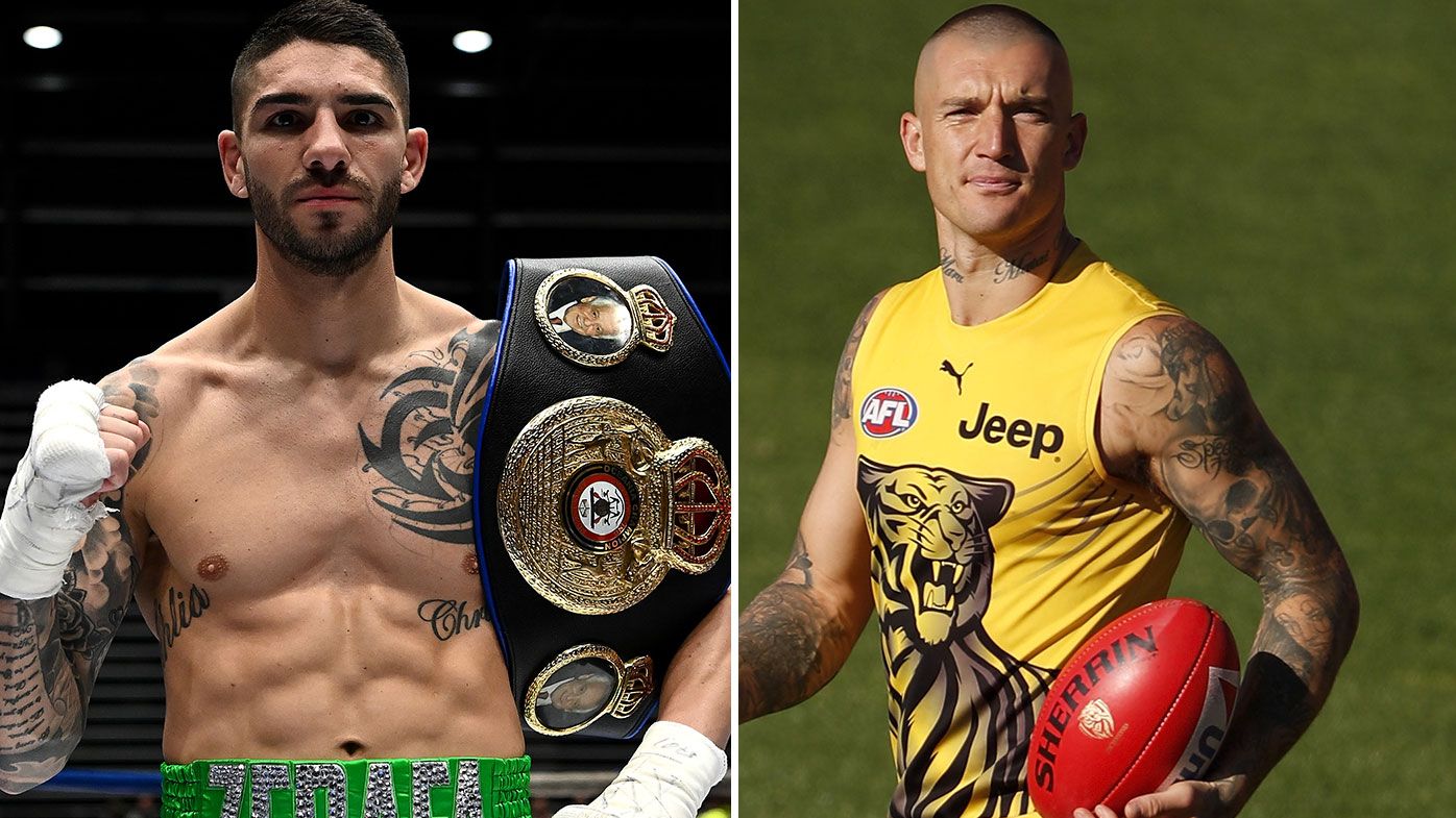 'There's beef with me and him': Michael Zerafa challenges Dustin Martin to charity boxing bout 